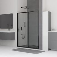 Душевая дверь 120*185 RGW CL-14-B Чёрный/Прозрачное/5 мм — фото 2, Диспенсеры бумажных полотенец