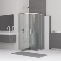 Товар: Душевой уголок 80*80*185 RGW CL-53 Полукруг/Хром/Прозрачное/6 мм - фото 2 Душевой уголок 80*80*185 RGW CL-53 Полукруг/Хром/Прозрачное/6 мм — фото 2, Полукруглые душевые уголки