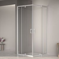 Душевой уголок  80-90*80-90*195 RGW PA-038 Квадрат/Хром/Прозрачное/6 мм (2 уп. Easy) — фото 2, Квадратные душевые уголки