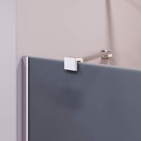 Шторка на ванну 60*150 RGW SC-151 Хром/Тонированное(серое)/8 мм (Easy) — фото 2, Неподвижные шторки для ванной