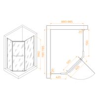 Товар: Душевой уголок 90*120*195 RGW PA-091-B Трапеция/Чёрный/Прозрачное/6 мм (EasyClean) - фото 3 Душевой уголок 90*120*195 RGW PA-091-B Трапеция/Чёрный/Прозрачное/6 мм (EasyClean) — фото 3, Душевые уголки трапеция