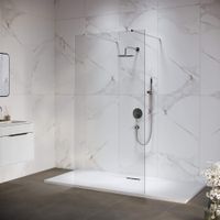 Душевая перегородка 100*195 RGW WA-016 Хром/Прозрачное/8 мм — фото 1, Душевые перегородки