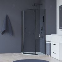 Товар: Душевой уголок 100*100*195 RGW HO-081-B Трапеция/Чёрный/Тонированное(серое)/8 мм - фото 2 Душевой уголок 100*100*195 RGW HO-081-B Трапеция/Чёрный/Тонированное(серое)/8 мм — фото 2, Душевые уголки трапеция