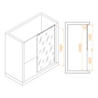 Товар: Душевая перегородка 110*195 RGW WA-034 Хром/Прозрачное/8 мм (Easy) - фото 2 Душевая перегородка 110*195 RGW WA-034 Хром/Прозрачное/8 мм (Easy) — фото 2, Душевые перегородки