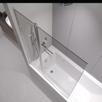 Шторка на ванну 100*140 RGW SC-11 Хром/Прозрачное/6 мм (99-100 Easy) — фото 6, Шторки для ванной распашные