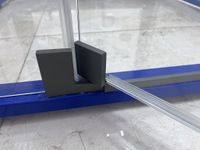 Душевая дверь 100*200 RGW HO-014-B Чёрный/Матовое/8 мм (EasyClean) — фото 7, Душевые двери в нишу