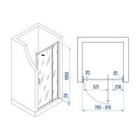Товар: Душевая дверь INRAIN VIN-008 / 80- 90х195 / Чёрный / Прозрачное / 6 мм - фото 5 Душевая дверь INRAIN VIN-008 / 80- 90х195 / Чёрный / Прозрачное / 6 мм — фото 5, Распашные душевые двери