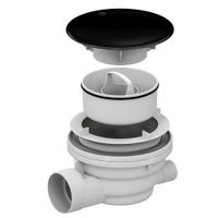 Сифон QYD-01 черный* Ø 90 мм — фото 2, Сифоны для поддонов