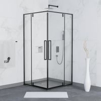 Душевой уголок 100*100*200 RGW SV-33 B Квадрат/Чёрный/Прозрачное/6 мм — фото 2, Квадратные душевые уголки