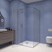 Товар: Душевой уголок 100*100*200 RGW SV-030-Gr Квадрат/Серый/Прозрачное/8 мм (2 уп.) - фото 2 Душевой уголок 100*100*200 RGW SV-030-Gr Квадрат/Серый/Прозрачное/8 мм (2 уп.) — фото 2, Квадратные душевые уголки