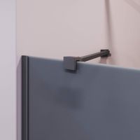 Шторка на ванну 60*150 RGW SC-151-B Чёрный/Тонированное(серое)/8 мм (Easy) — фото 2, Неподвижные шторки для ванной