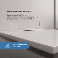 Товар: Душевой поддон IN L-9090 Белый квадрат 90*90 - фото 4 Душевой поддон IN L-9090 Белый квадрат 90*90 — фото 4, Душевые поддоны из искусственного камня
