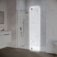 Боковая панель  30*195 RGW Z-071 Хром/Прозрачное/8 мм (Easy) — фото 1, Боковые стенки