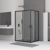 Товар: Душевой уголок 90*100*185 RGW CL-44-B Прямоуг./Чёрный/Прозрачное/5 мм - фото 2 Душевой уголок 90*100*185 RGW CL-44-B Прямоуг./Чёрный/Прозрачное/5 мм — фото 2, Прямоугольные душевые уголки