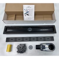 Товар: Душевой лоток Drain Leo-30-60 прямой 600 черный Ø 50 мм на ножках, сифон - фото 6 Душевой лоток Drain Leo-30-60 прямой 600 черный Ø 50 мм на ножках, сифон — фото 6, Трапы для душа