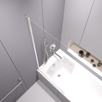 Товар: Шторка на ванну 70*140 RGW SC-109 (140) Хром/Прозрачное/6 мм арт-4111109107-11 - фото 4 Шторка на ванну 70*140 RGW SC-109 (140) Хром/Прозрачное/6 мм арт-4111109107-11 — фото 4, Шторки для ванной распашные