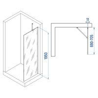 Товар: Душевая перегородка INRAIN MONT-102 / 70х195 / Белый / Прозрачное / 6 мм - фото 2 Душевая перегородка INRAIN MONT-102 / 70х195 / Белый / Прозрачное / 6 мм — фото 2, Диспенсеры бумажных полотенец