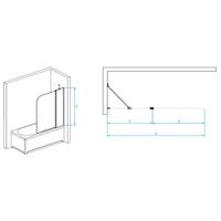 Товар: Шторка на ванну 110*140 RGW SC-011-B Чёрный/Прозрачное/6 мм (Easy) - фото 4 Шторка на ванну 110*140 RGW SC-011-B Чёрный/Прозрачное/6 мм (Easy) — фото 4, Шторки для ванной распашные
