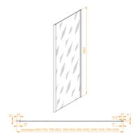 Товар: Боковая панель 90*195 RGW Z-050-2-B Чёрный/Прозрачное/6 мм - фото 2 Боковая панель 90*195 RGW Z-050-2-B Чёрный/Прозрачное/6 мм — фото 2, Боковые стенки