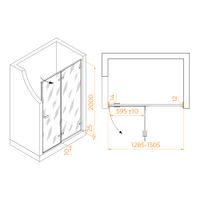 Товар: Душевая дверь 130*200 RGW SV-004 Хром/Прозрачное/8 мм (EasyClean) - фото 2 Душевая дверь 130*200 RGW SV-004 Хром/Прозрачное/8 мм (EasyClean) — фото 2, Диспенсеры бумажных полотенец
