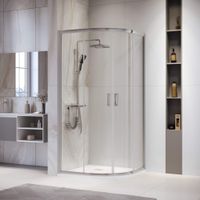 Душевой уголок  80* 80*195 RGW PA-52 Полукруг/Хром/Прозрачное/6 мм (Easy) — фото 2, Душевые уголки четверть круга