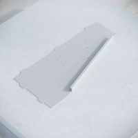 Полка RGW MT-11W/Белая Волна, металл 1,5 мм (Правая) — фото 3, Полки для ванной и душа