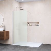 Душевая перегородка  90*195 RGW WA-010 Хром/Матовое/8 мм — фото 1, Душевые перегородки