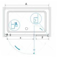 Душевая дверь  90*185 RGW PA-02-B NEW Чёрный/Прозрачное/6 мм (EasyClean) — фото 5, Диспенсеры бумажных полотенец