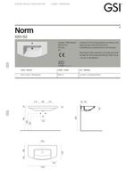 раковина подвесная/встраиваемая NORM 100x52 белый арт-8643111 — фото 6, Раковины подвесные