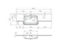 Товар: Раковина HOTEL B 129, левая, белая арт-1A709831PI01L - фото 3 Раковина HOTEL B 129, левая, белая арт-1A709831PI01L — фото 3, Раковины подвесные