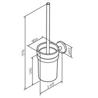 X-Joy, Стойка с туалетной щеткой, роз. золото арт-A85A33344 — фото 7, Стойки - набор держателей