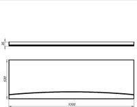 Фронтальный экран Aquanet Seed 100 00216309 — фото 3, Экраны для ванн