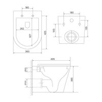 Товар: Унитаз подвесной безободковый IDDIS Axes арт-AXERDSEi25 - фото 3 Унитаз подвесной безободковый IDDIS Axes арт-AXERDSEi25 — фото 3, Подвесные унитазы
