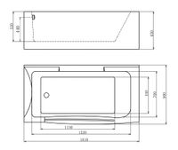 Акриловая ванна Gemy арт-G9055 K L — фото 2, Акриловые ванны