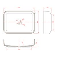 Товар: Раковина Loreto lungo 495 округлая, белый матовый, MonteBianco арт-12017 - фото 5 Раковина Loreto lungo 495 округлая, белый матовый, MonteBianco арт-12017 — фото 5, Раковины накладные