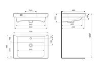 Товар: Раковина SANTEK Тигода 70 мебельная белый арт-WH302083 - фото 4 Раковина SANTEK Тигода 70 мебельная белый арт-WH302083 — фото 4, Раковины подвесные