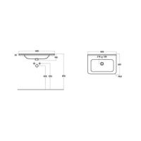 Умывальник "Никсон 60", Dreja арт-200647 — фото 3, Раковины подвесные