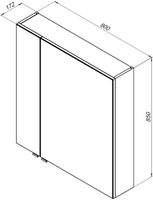 Товар: Зеркальный шкаф Aquanet Алвита New 80 Белый матовый 00277534 - фото 4 Зеркальный шкаф Aquanet Алвита New 80 Белый матовый 00277534 — фото 4, Зеркальные шкафы в ванную