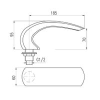 VOD7201 Плоский водопад без переключателя — фото 2, Изливы
