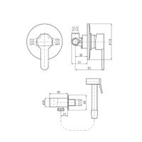 Товар: Смеситель Zambezi для биде с душевой лейкой с нажимным механизмом метал., ZA042/1 - фото 2 Смеситель Zambezi для биде с душевой лейкой с нажимным механизмом метал., ZA042/1 — фото 2, Смесители для биде
