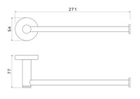 Товар: AQ4119BGM ЕВРОПА полотенцедержатель, оружейная сталь - фото 2 AQ4119BGM ЕВРОПА полотенцедержатель, оружейная сталь — фото 2, Полотенцедержатели