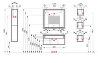 Шкаф-колона УЭЛЬС 30, графит 1A267703WA6A0 — фото 9, Шкафы для ванной