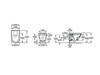 Товар: Gap Round Чаша Roca подвесная 540, Rimless арт-73460NL000 - фото 9 Gap Round Чаша Roca подвесная 540, Rimless арт-73460NL000 — фото 9, Подвесные унитазы