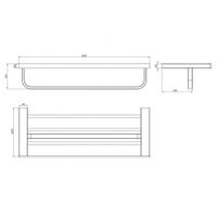 Товар: Полка для полотенца MILACIO Ultra настенная золото арт-MCU.955.GD - фото 7 Полка для полотенца MILACIO Ultra настенная золото арт-MCU.955.GD — фото 7, Полки для полотенец