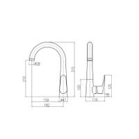 Смеситель Amur кухонный с повороыным изливом,аэратор MA0032, AM719.5CMATC — фото 2, Смесители для кухни