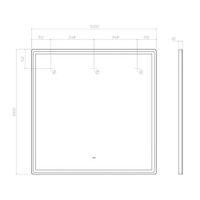 Зеркало с подсветкой VIGO Roberta Comfort 1000 169 — фото 9, Зеркала в ванную комнату