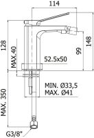 Смеситель для биде Paffoni Tilt TI131ST — фото 2, Смесители для биде