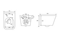 Унитаз ABBER Rechteck подвесной светло-бежевый матовый, безободковый арт-AC1201MBE — фото 12, Подвесные унитазы