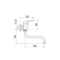 Товар: COLORADO - смеситель кухонный настенный арт-CO201.5/21 - фото 2 COLORADO - смеситель кухонный настенный арт-CO201.5/21 — фото 2, Смесители для кухни