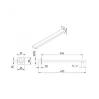 Душевой комплект BERGES NARDIS 2S BLACK, черный матовый арт-071002 — фото 15, Встраиваемые душевые комплекты
